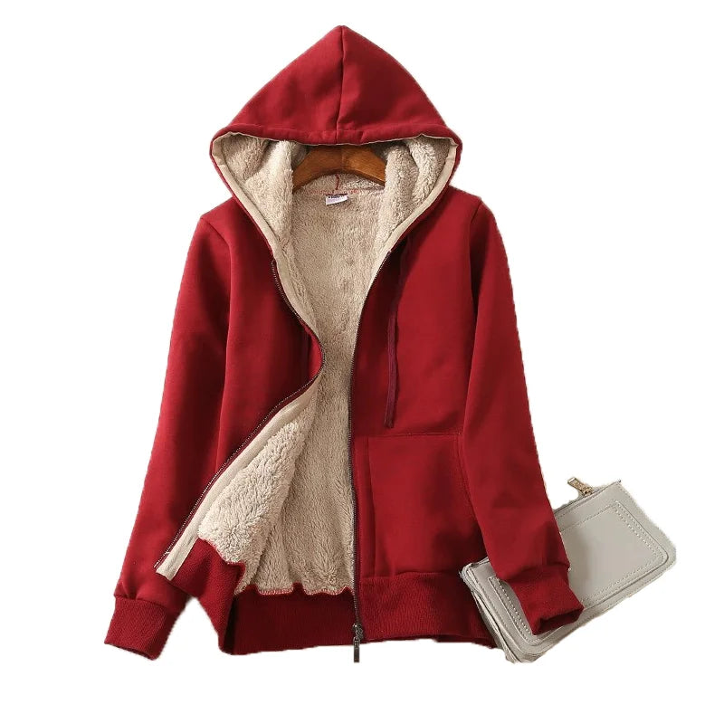 Zippered Fleece Lined Jacket