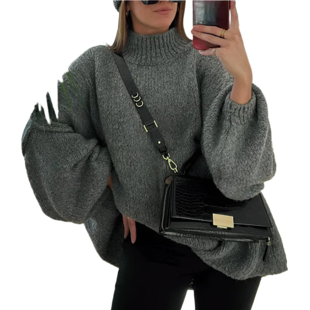 Long Loose Fit Knitted Pullover