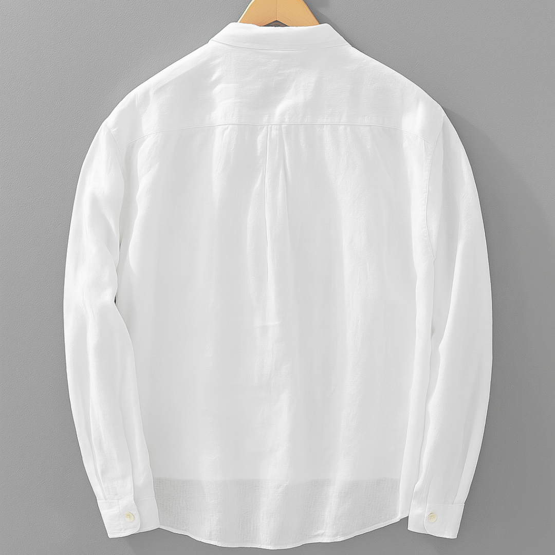 Button Linen Long Sleeve Shirt