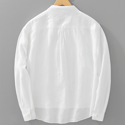 Button Linen Long Sleeve Shirt