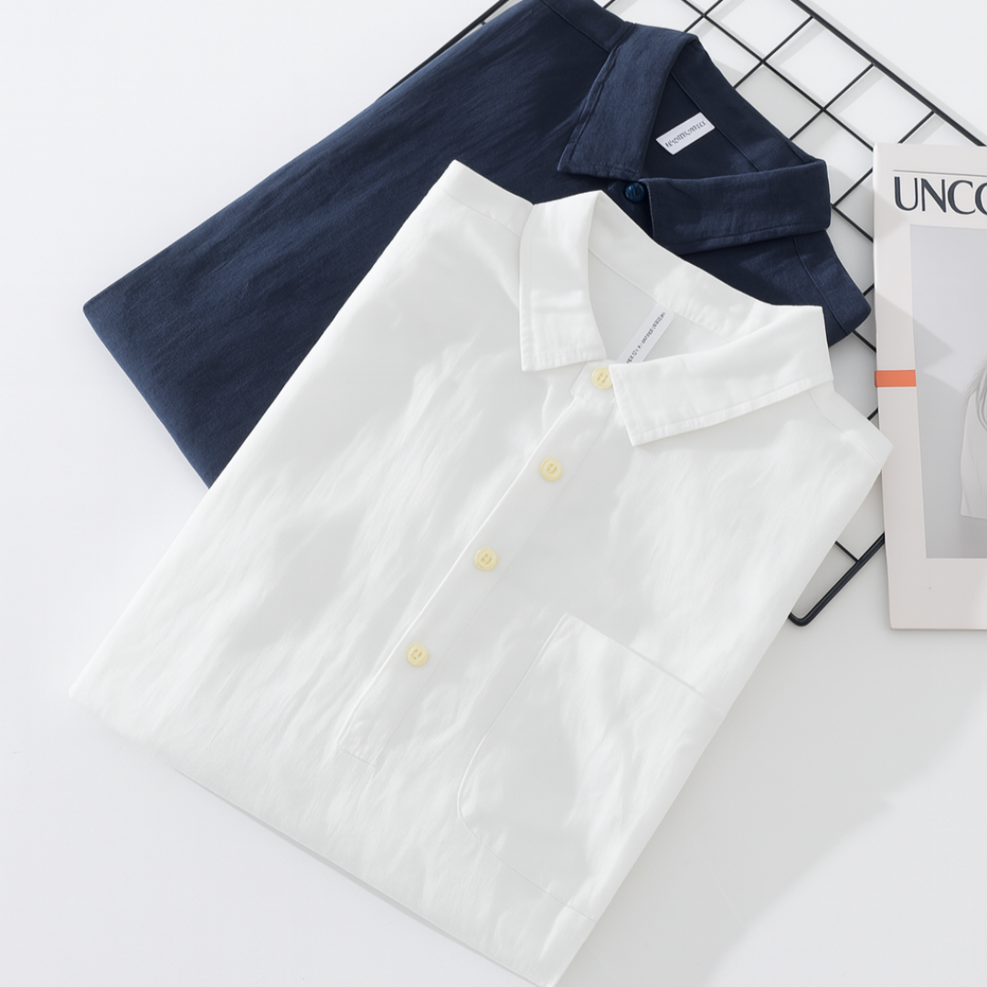 Button Linen Long Sleeve Shirt