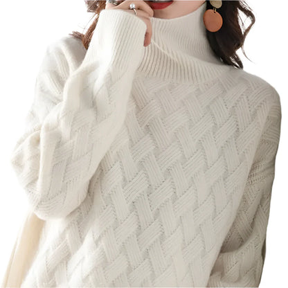 High Neck Knitted Sweater