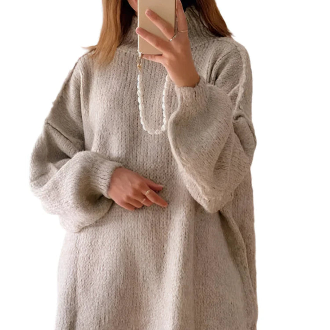 Long Loose Fit Knitted Pullover