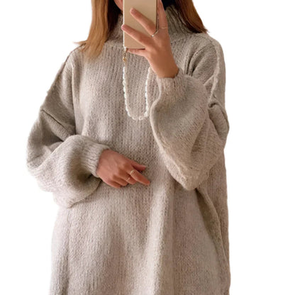 Long Loose Fit Knitted Pullover
