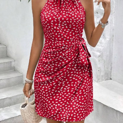 Summer Dots Sleeveless Mini Dress