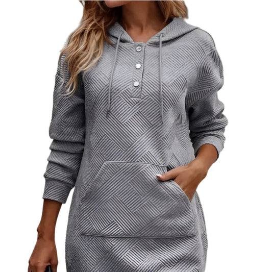 Buttonz Hoodie Dress