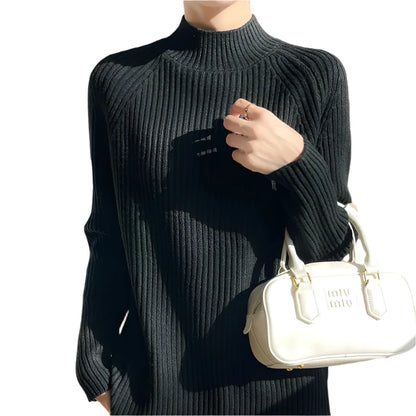 Ribbed Knitted Sweater