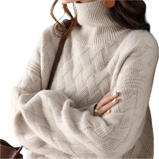 High Neck Knitted Sweater