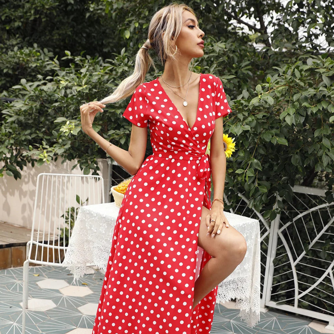 Colour Split Maxi Dress