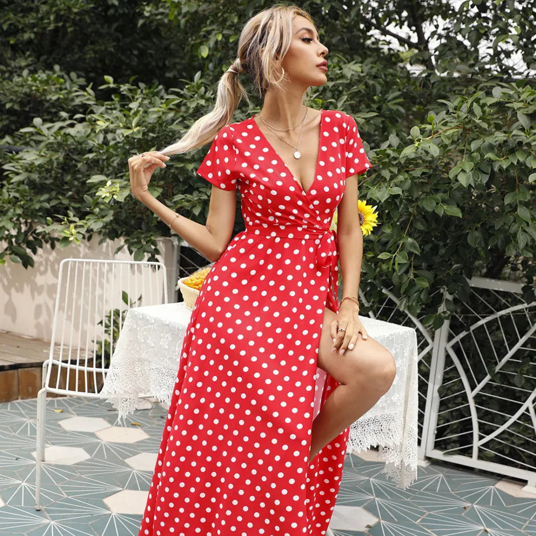 Colour Split Maxi Dress