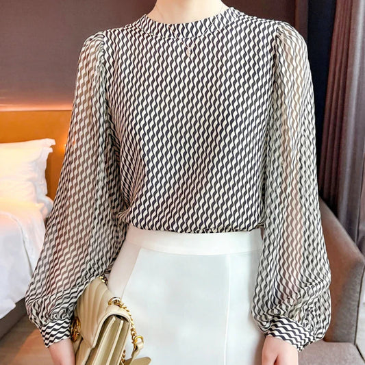 Chiffon Long Sleeve Blouse