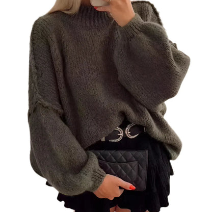 Long Loose Fit Knitted Pullover