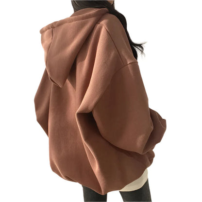 Half Zip Oversized Hoodie