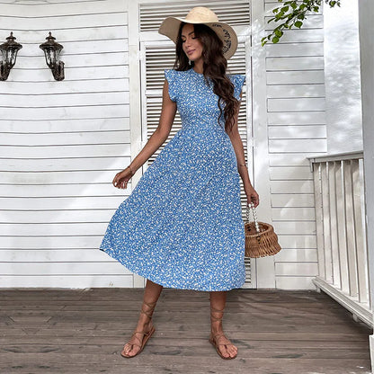 Sleeveless High Waist Long Dress