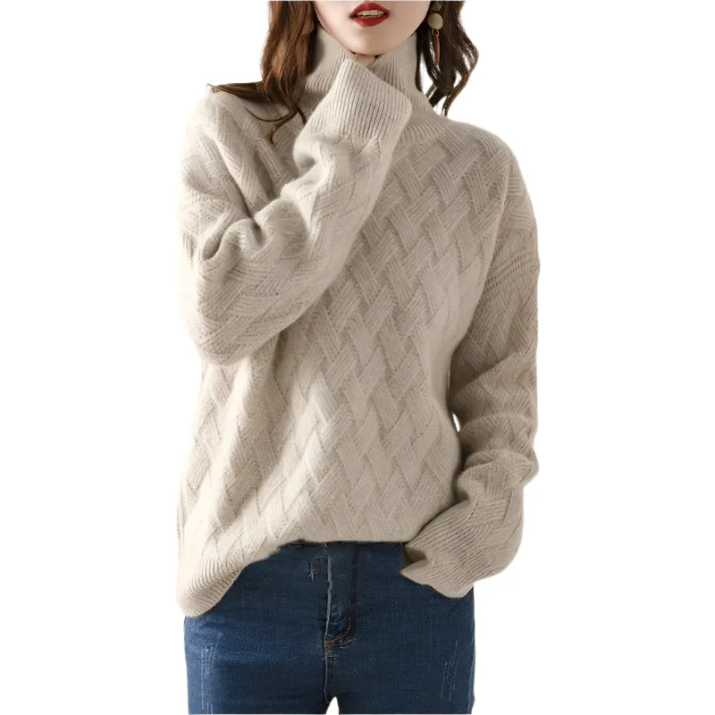 High Neck Knitted Sweater