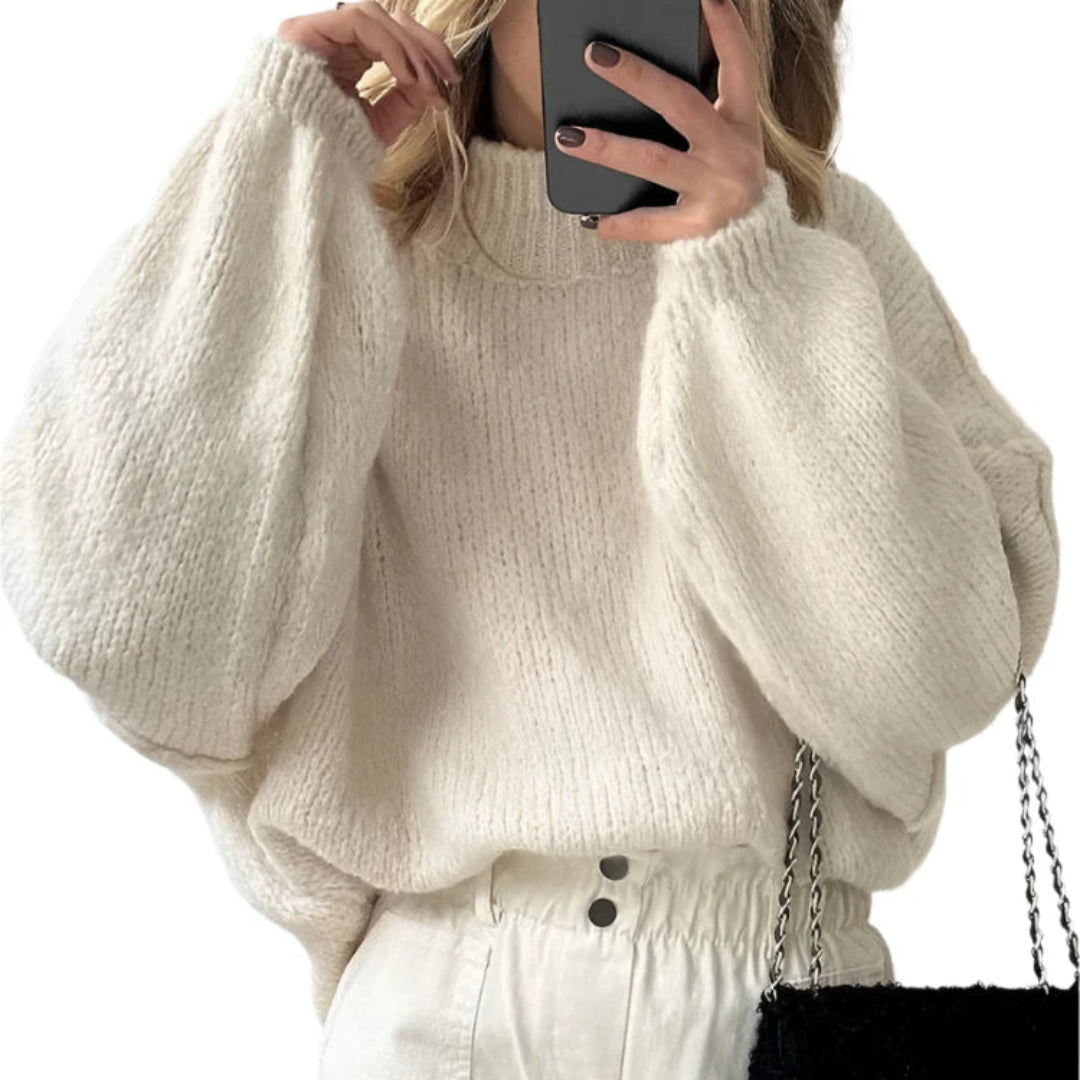 Long Loose Fit Knitted Pullover