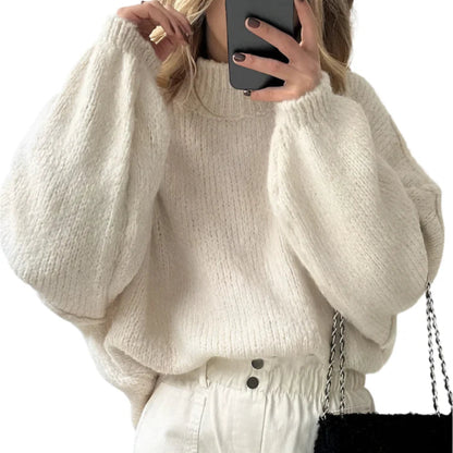 Long Loose Fit Knitted Pullover