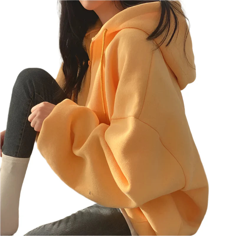 Half Zip Oversized Hoodie