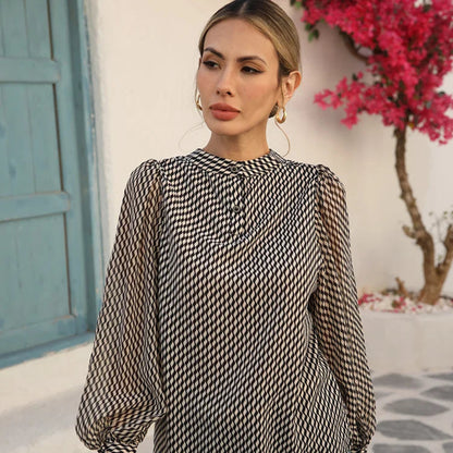 Chiffon Long Sleeve Blouse