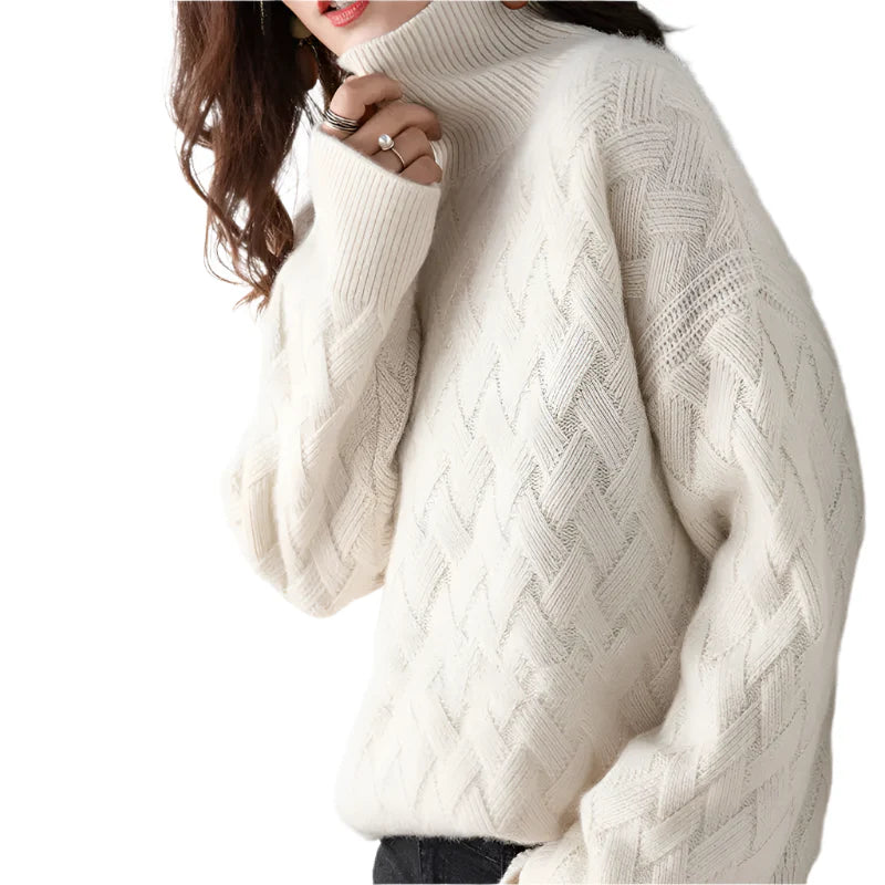 High Neck Knitted Sweater