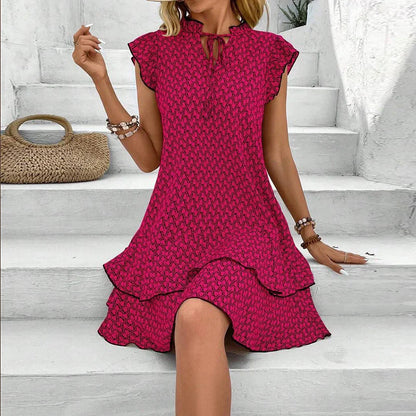 Double Ruffle Mini Dress