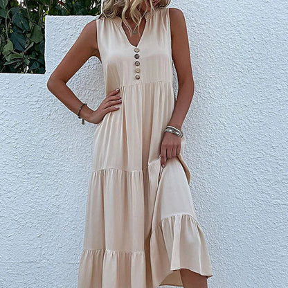 Summer Sleeveless Long Dress
