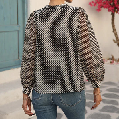 Chiffon Long Sleeve Blouse