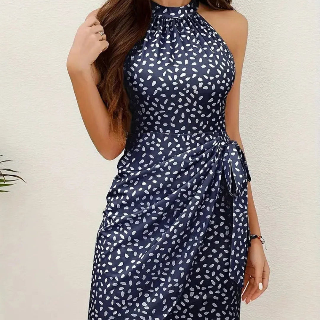 Summer Dots Sleeveless Mini Dress