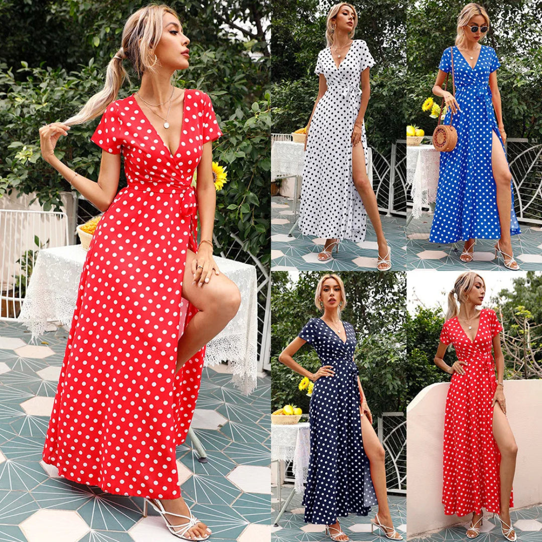 Colour Split Maxi Dress
