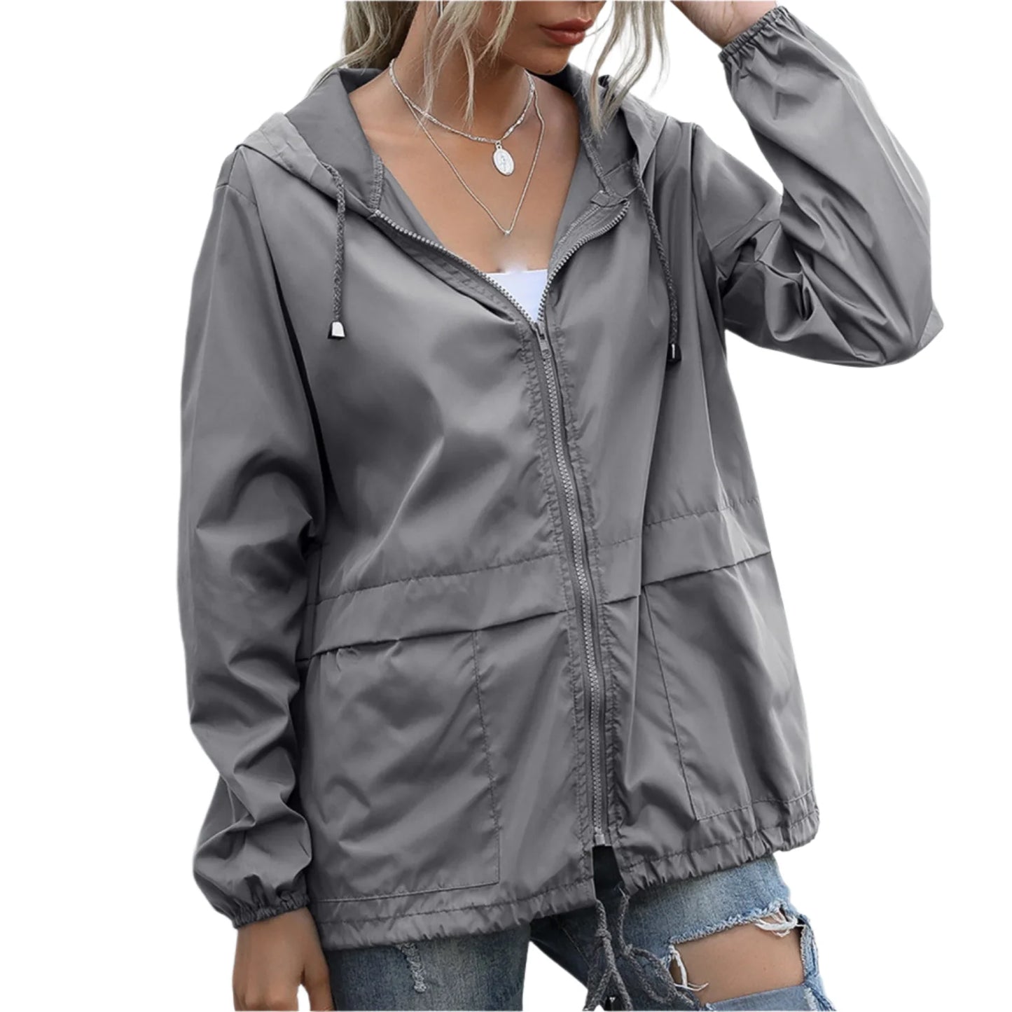 All weather tactical full zip jacket