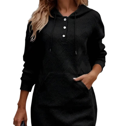 Buttonz Hoodie Dress