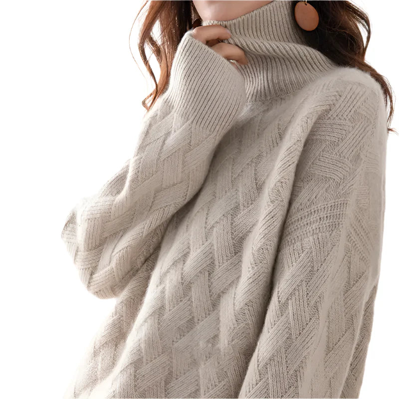 High Neck Knitted Sweater