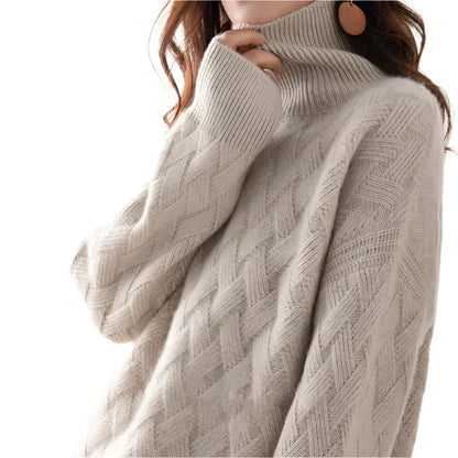 High Neck Knitted Sweater