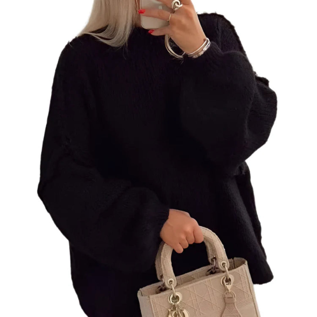 Long Loose Fit Knitted Pullover