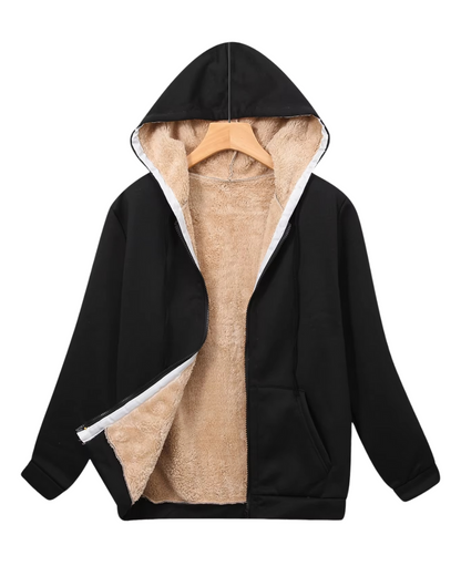Zippered Fleece Lined Jacket